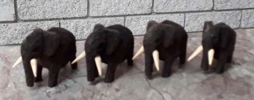 Tiny Elephants - wood (+free shipping)